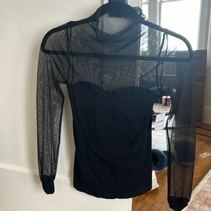 Free people mesh top